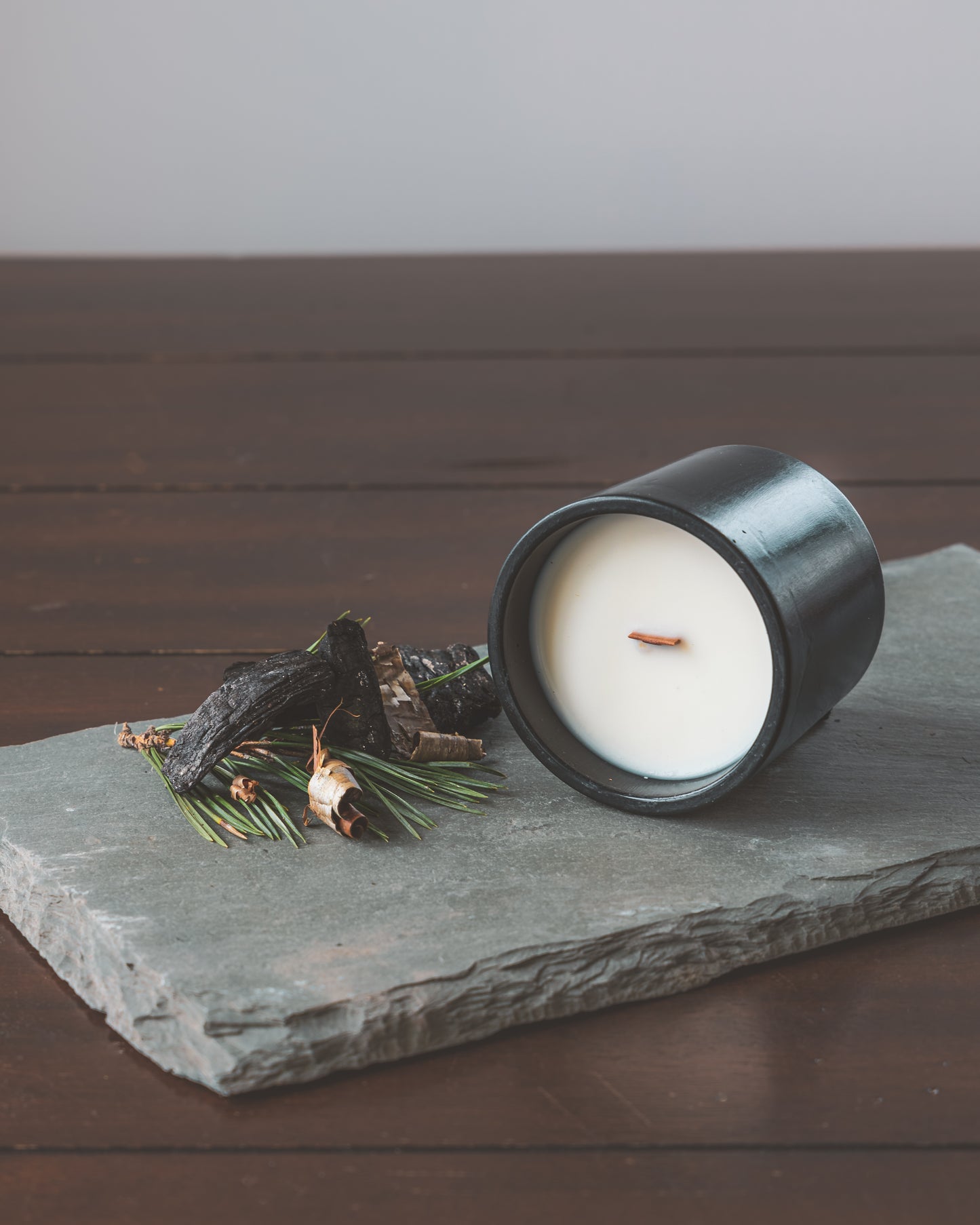 campfire | wooden wick | cement