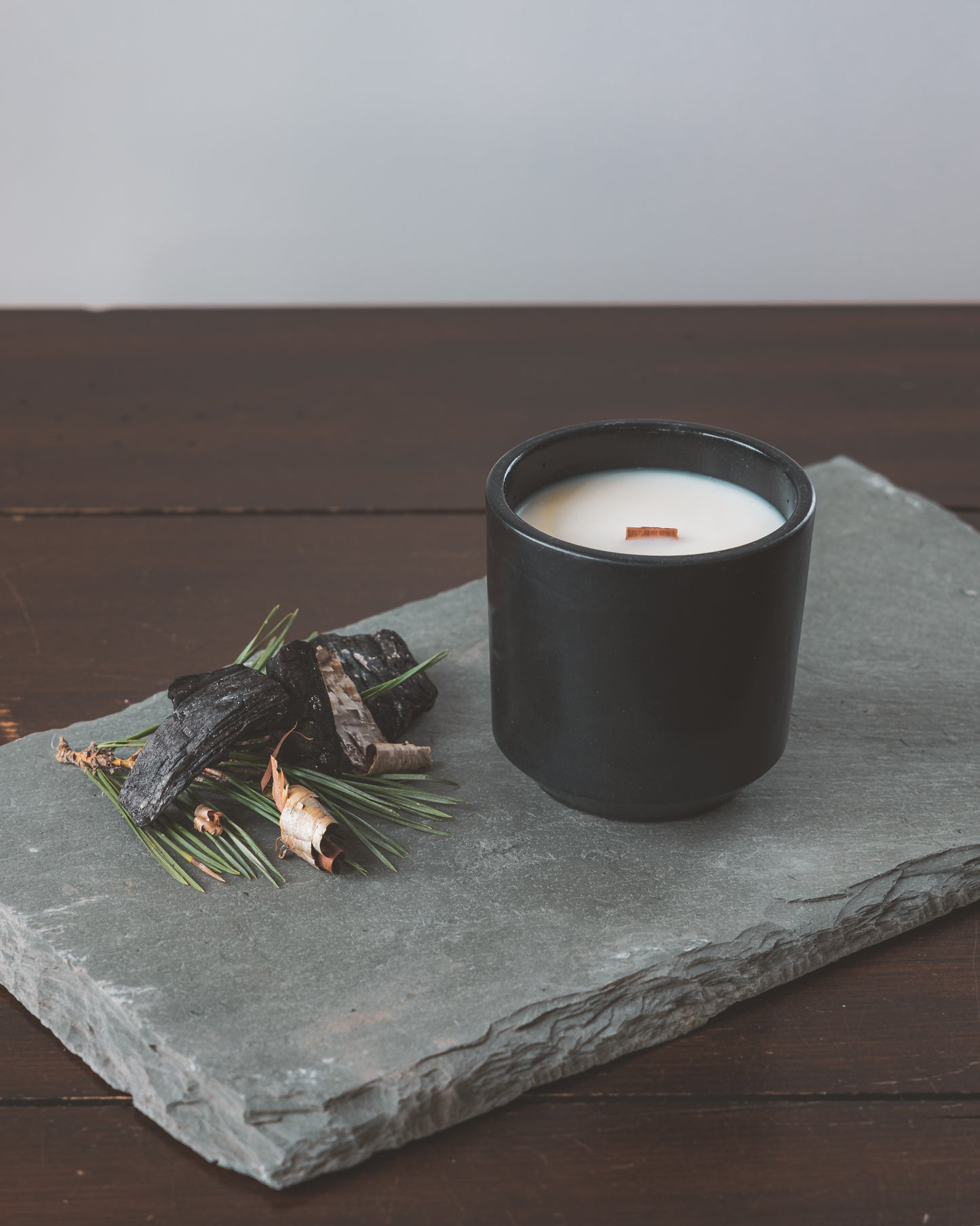 campfire | wooden wick | cement