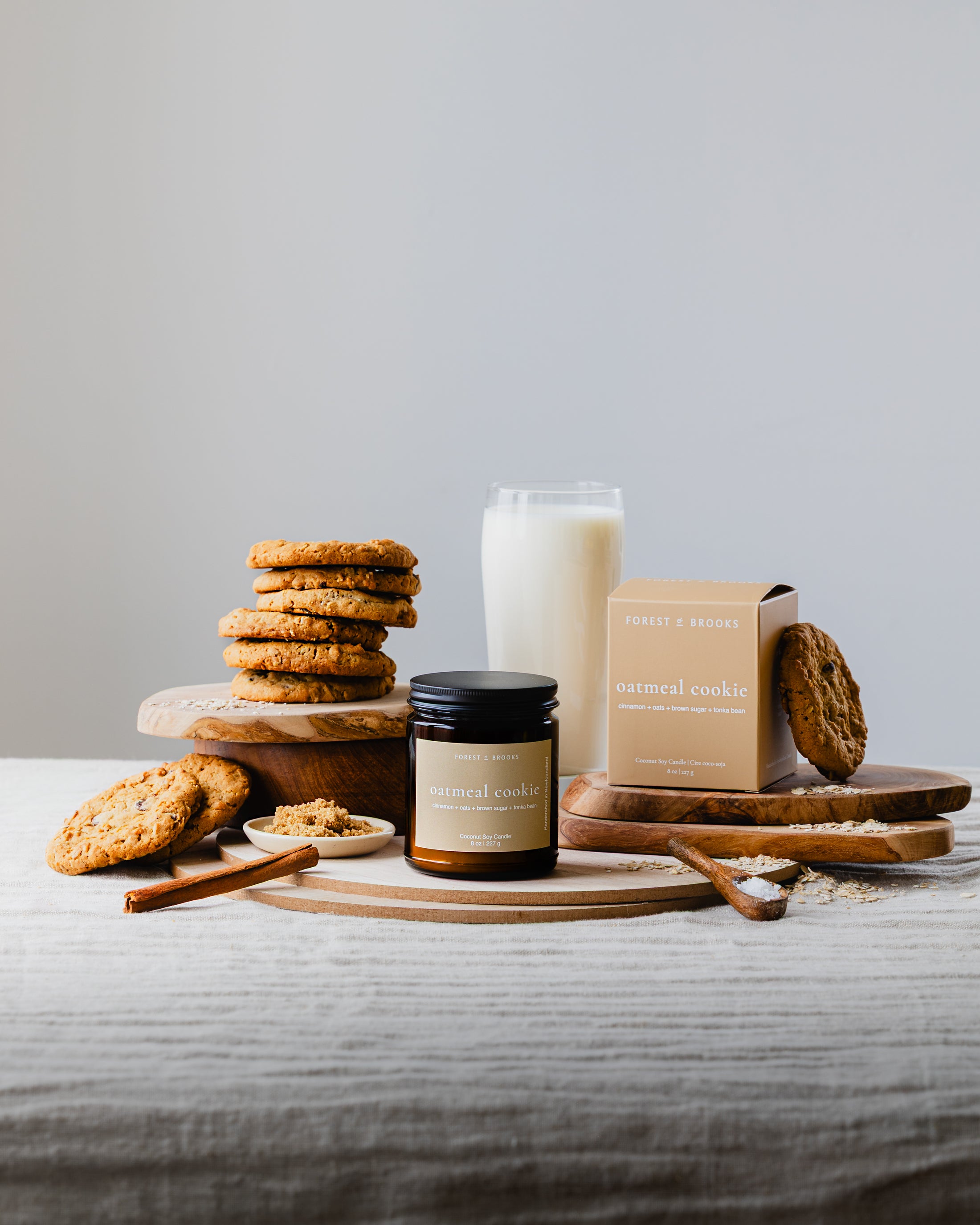 oatmeal cookie | wooden wick
