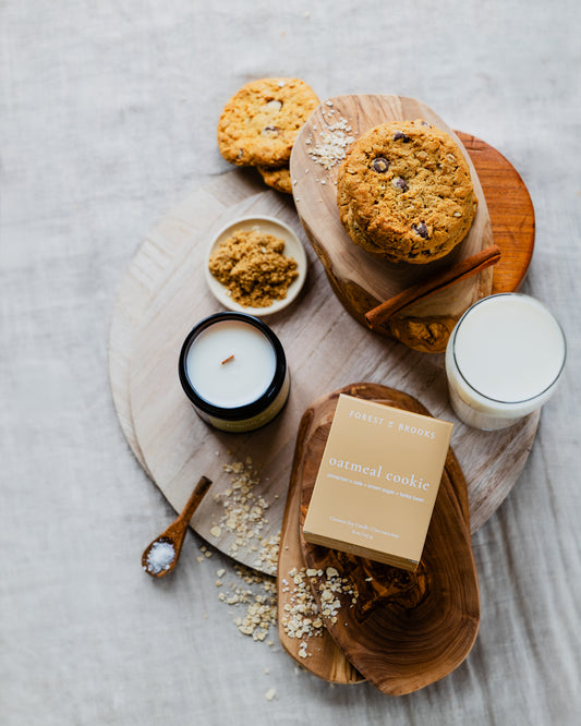 oatmeal cookie | wooden wick
