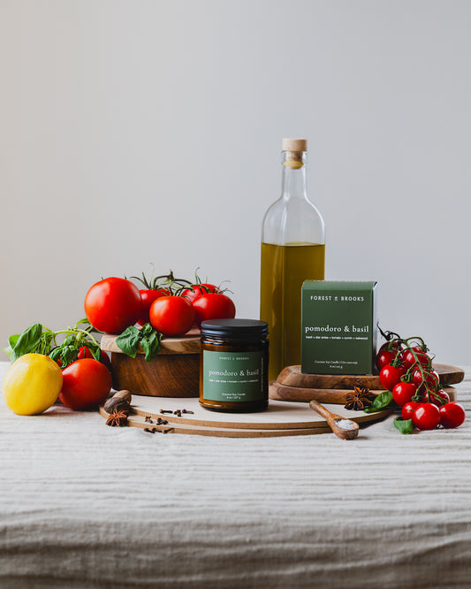 pomodoro & basil | wooden wick