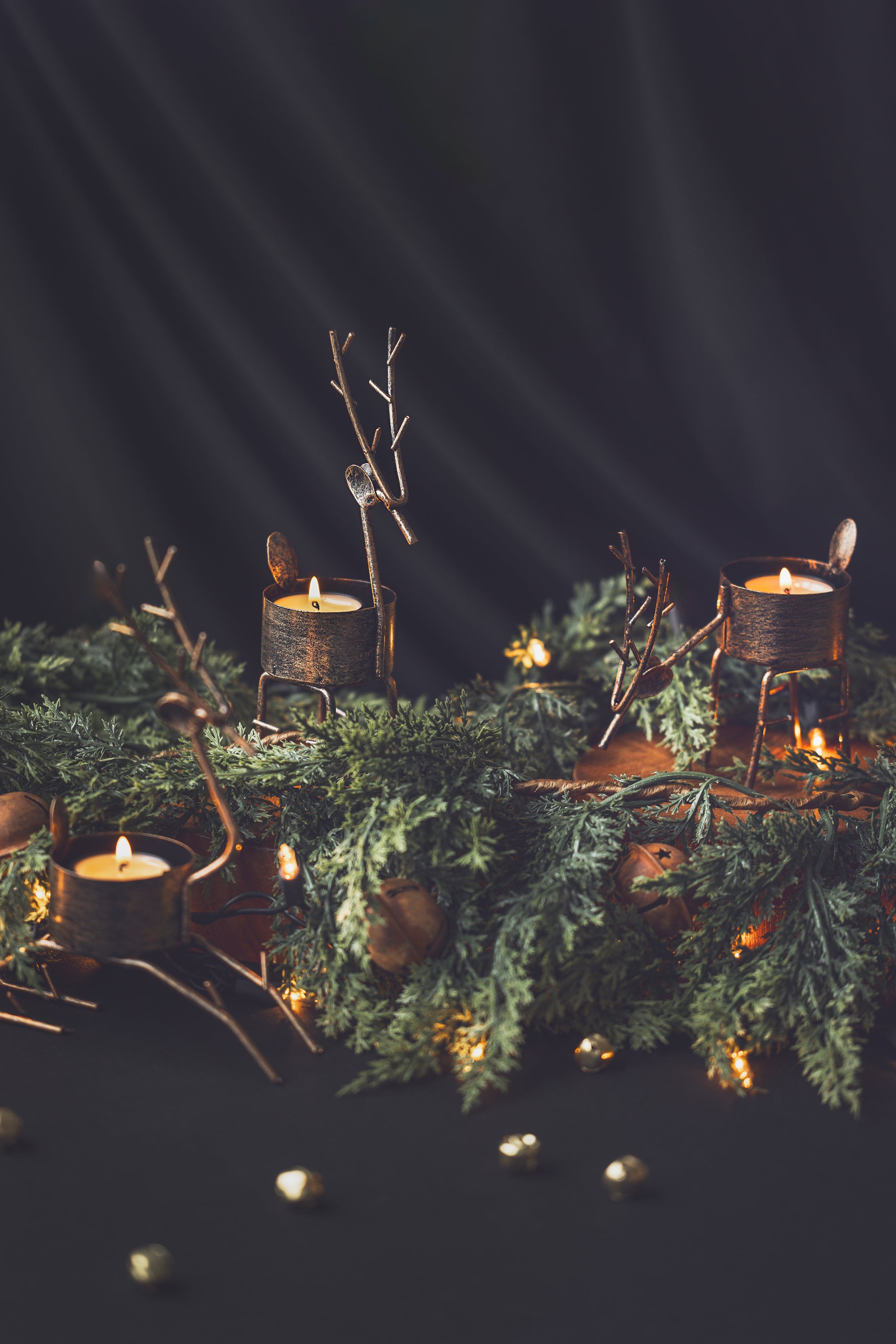 Reindeer Tealight candle Holders | set of 3