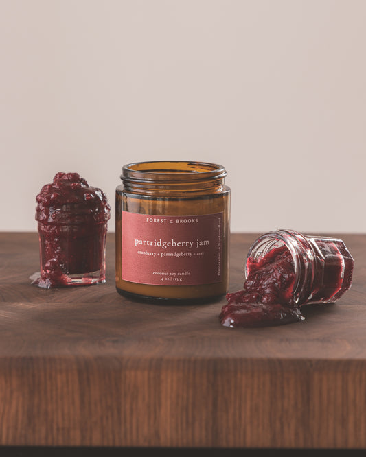 partridgeberry jam | wooden wick